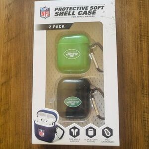 NFL JETS FOOTBALL TEAM Green and Black AirPods Case Set